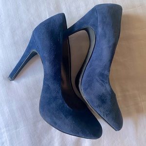 Blue Suede Heels